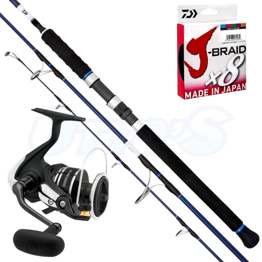 BG MQ Saltist Hyper Kingfish Medium Light Live Baiting and Jigging Combo