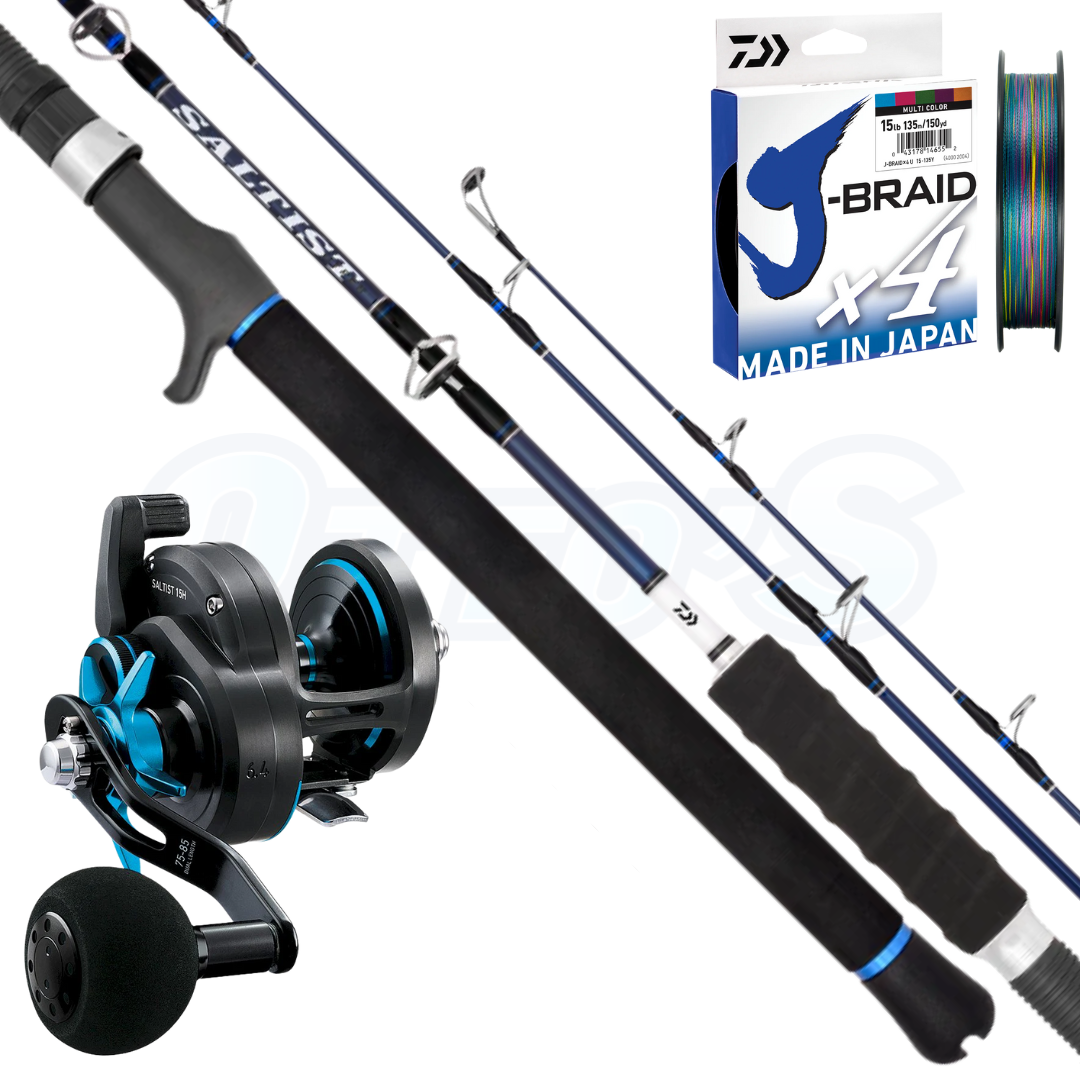 Daiwa Overhead PE3-4 Kingfish Jigging Combo Daiwa Saltist V2