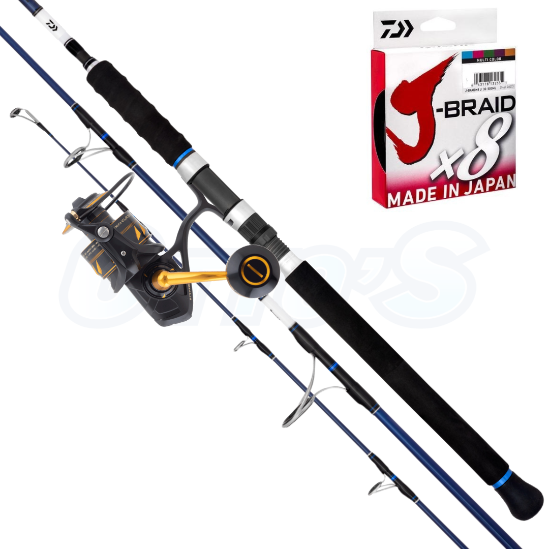 Penn Slammer IV and Daiwa Saltist Hyper V2 Kingfish, Tuna and Cobia Combo