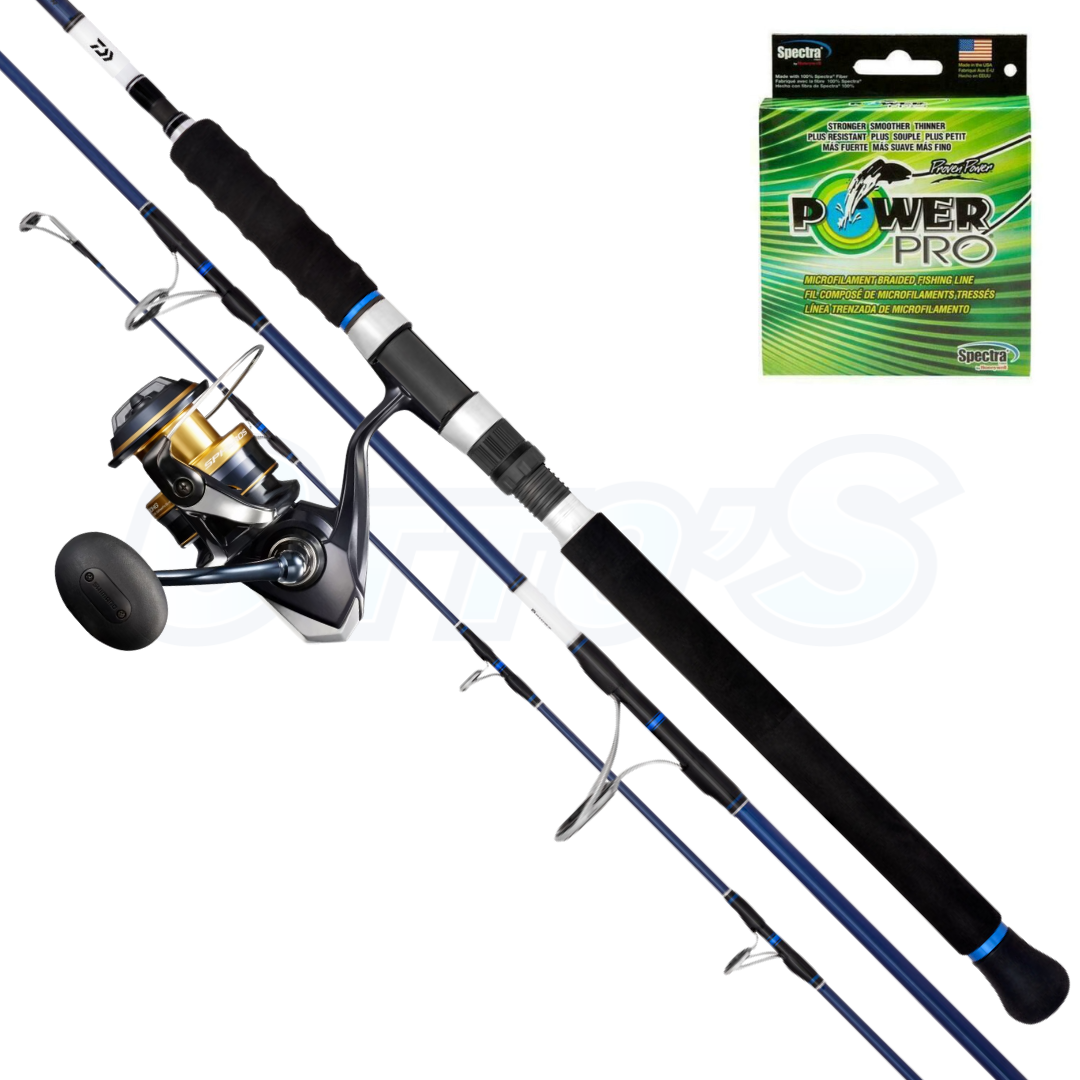 Shimano Spheros and Daiwa Saltist Hyper Stickbait Combo Light