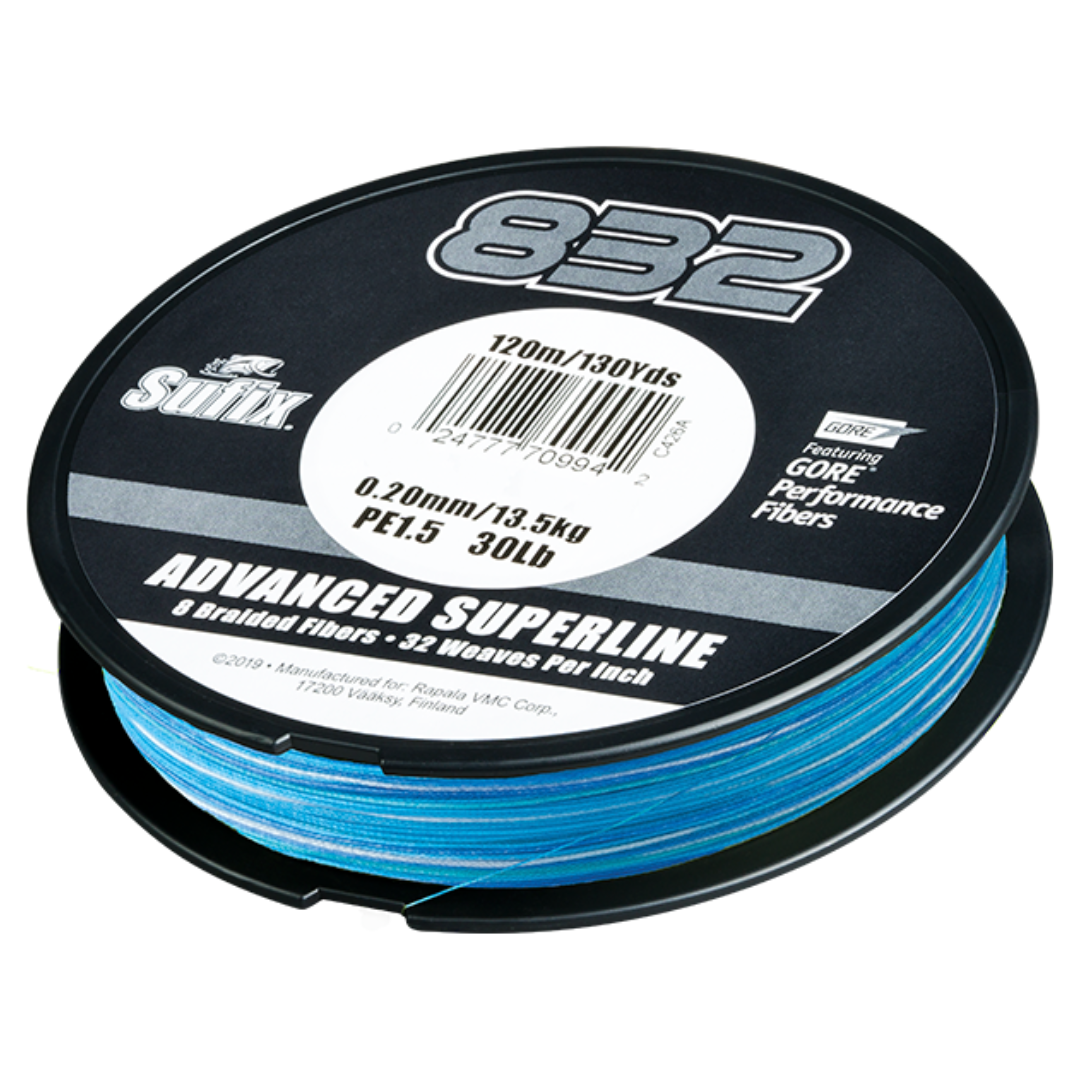 Sufix 832 Advanced 300yd Superline Costal Camo Braided Fishing Line 