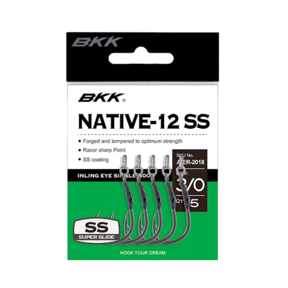 BKK Native-12 SS Single Assist Fishing Hooks