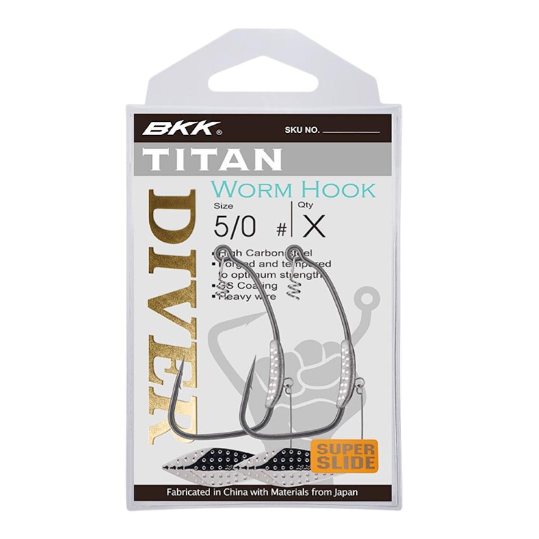 BKK Titan Diver Weedless Worm Fishing Hooks