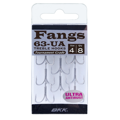 BKK Fangs 63 UA Treble Fishing Hooks 