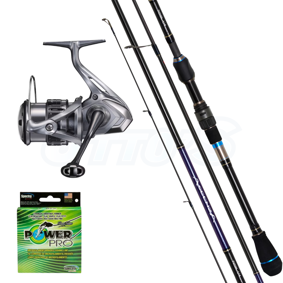 Light Shimano Soft Plastics Spinning Fishing Combo