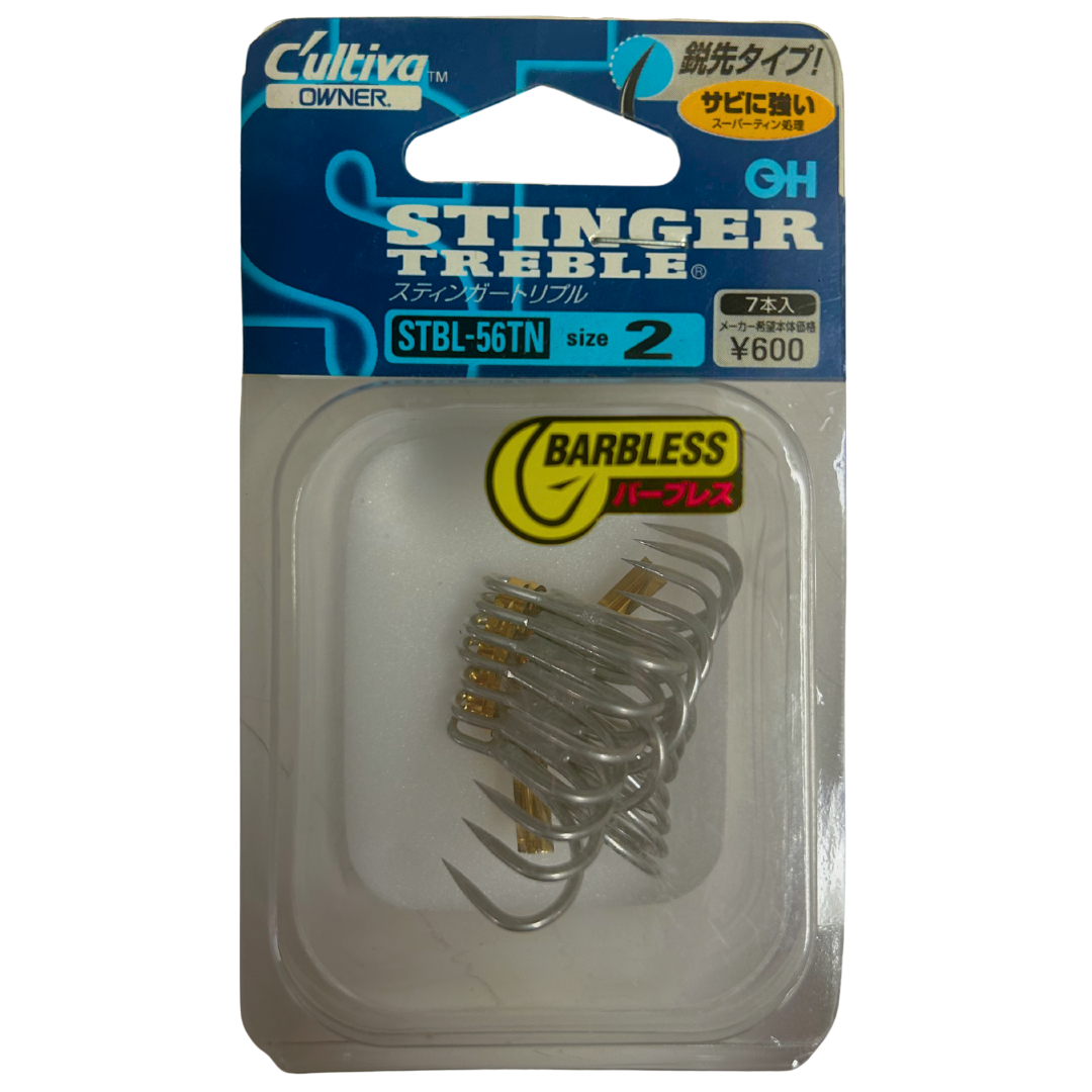 Owner Stinger Barbless Treble Fishing Hooks-Otto's  Tackle World