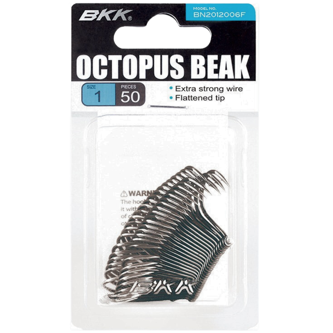 BKK Octopus Beak Fishing Hooks 50 pack
