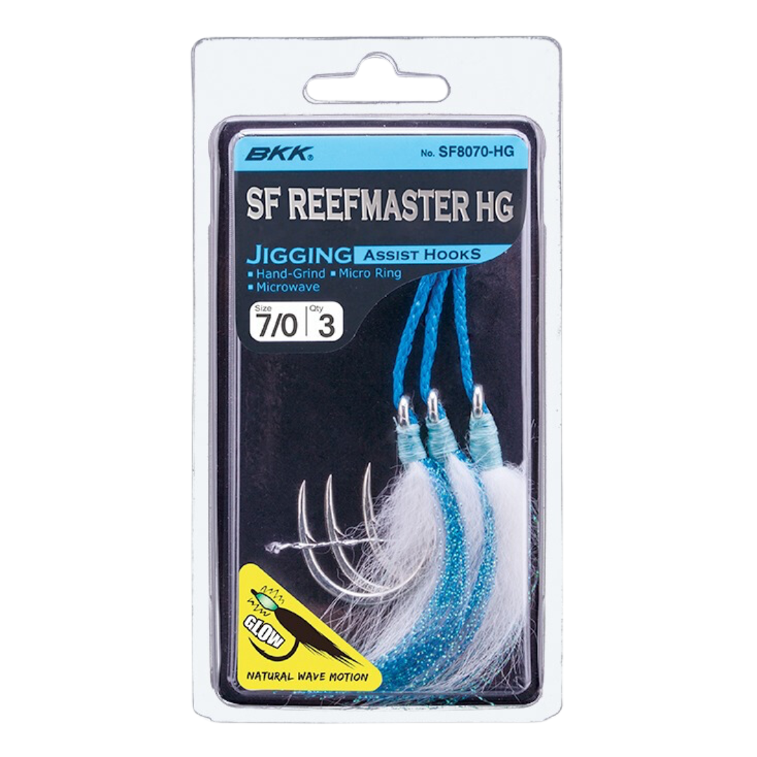 BKK SF REEFMASTER HG SF8070-HG Heavy Jigging Assist Fishing Hooks-Otto's Tackle World
