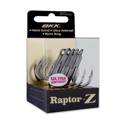 BKK Raptor Z 6071-4X-HG Fishing Treble Hooks-Otto's  Tackle World