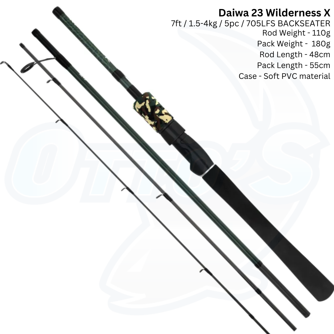 Daiwa 23 WILDERNESS X SPINNING TRAVEL FISHING ROD