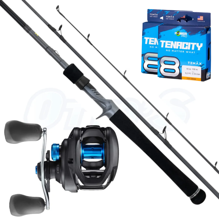 23 Shimano SLX 150HGA & Daiwa TD Hyper 6ft4 Barra Baitcast Fishing Combo