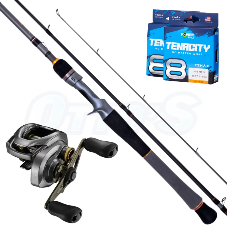 Daiwa TD Zero and Shimano Curado Light Baitcast Combo (LEFT HANDED)