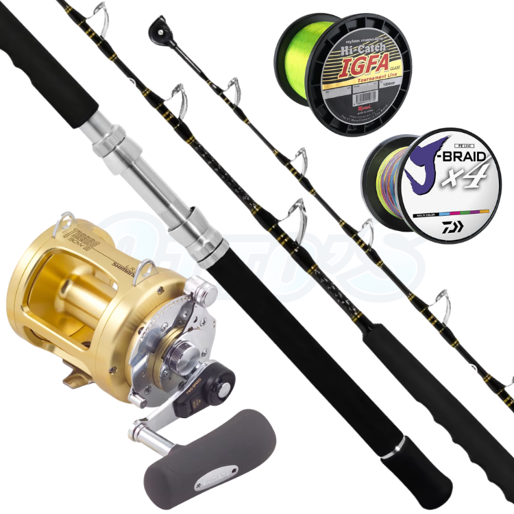 Shimano Speedmaster & Tiagra 24kg LBG Livebait Fishing Combo