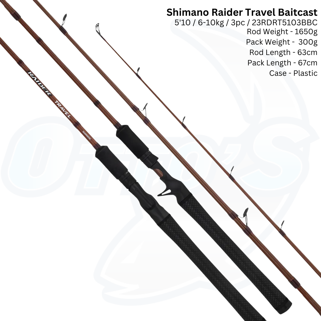 23 Shimano Raider Travel Inshore Baitcast Fishing Rod