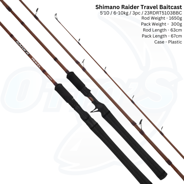 23 Shimano Raider Travel Inshore Baitcast Fishing Rod – Otto's Tackle World