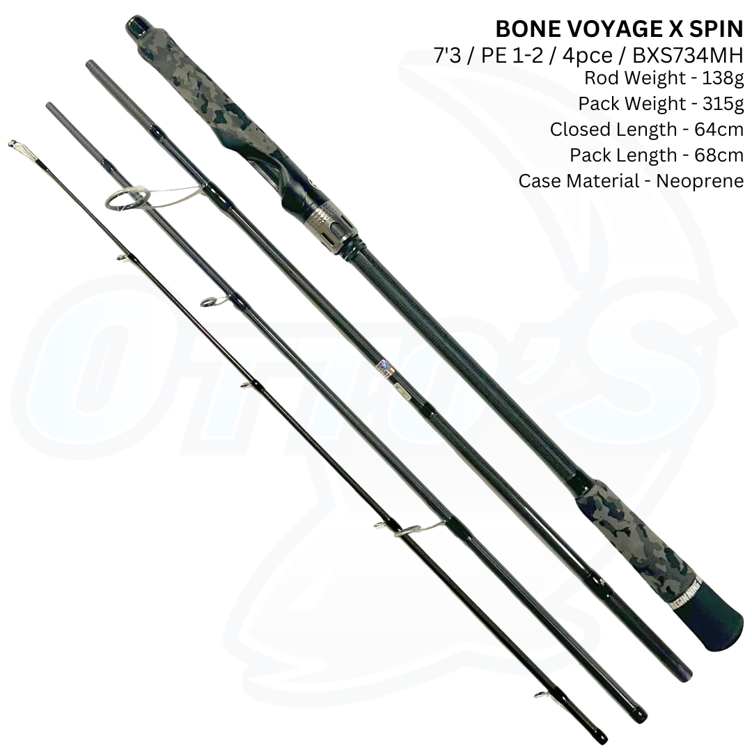 BONE VOYAGE X Spinning Travel Rods