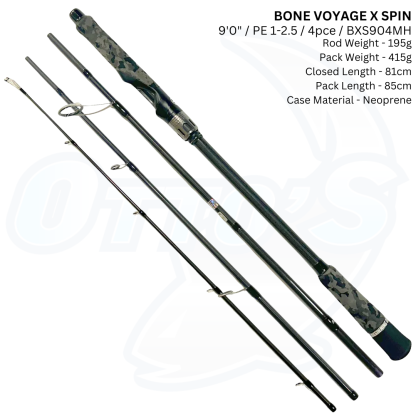 BONE VOYAGE X Spinning Travel Rods