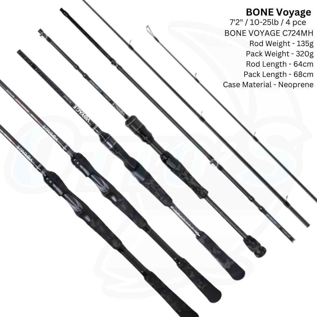 Bone Voyage Travel Baitcast Fishing Rods