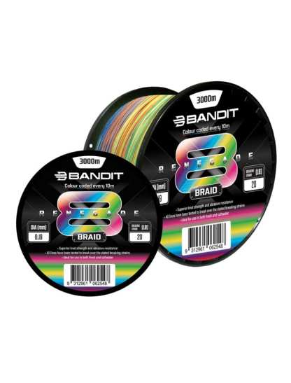Bandit Renegade X8 Bulk Braid 3000m Multi Colour 