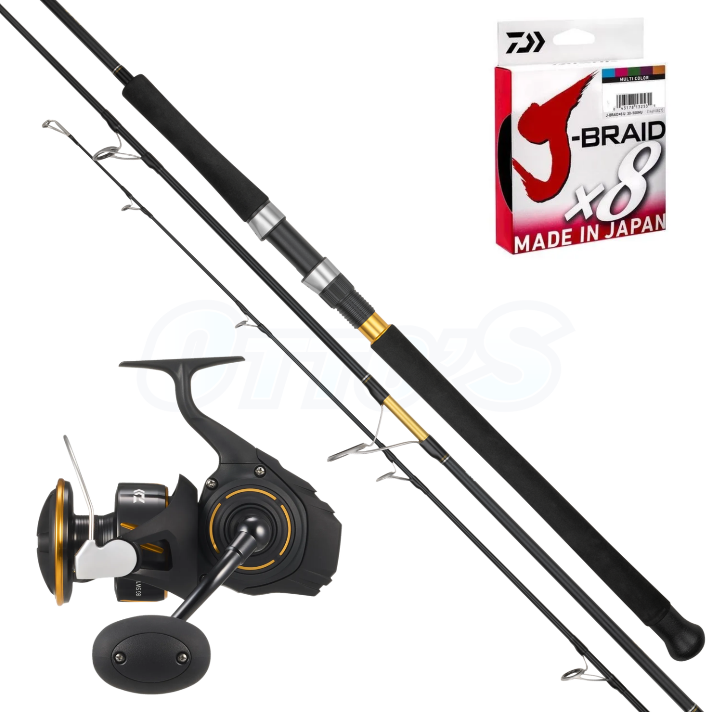 Daiwa BG SW & Bluewater PE5 Spinning Fishing Combo