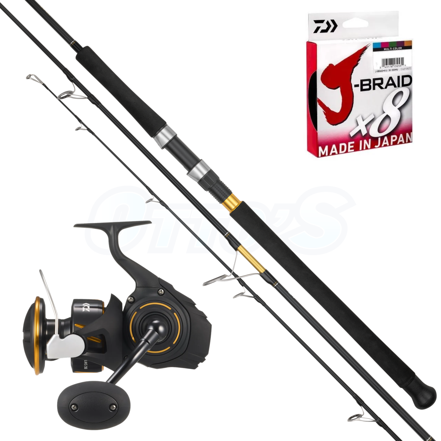 Daiwa BG SW & Bluewater PE5 Spinning Fishing Combo