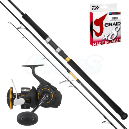 Daiwa BG SW & Bluewater PE5 Spinning Fishing Combo