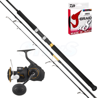 Daiwa BG SW & Bluewater PE3 Spinning Fishing Combo