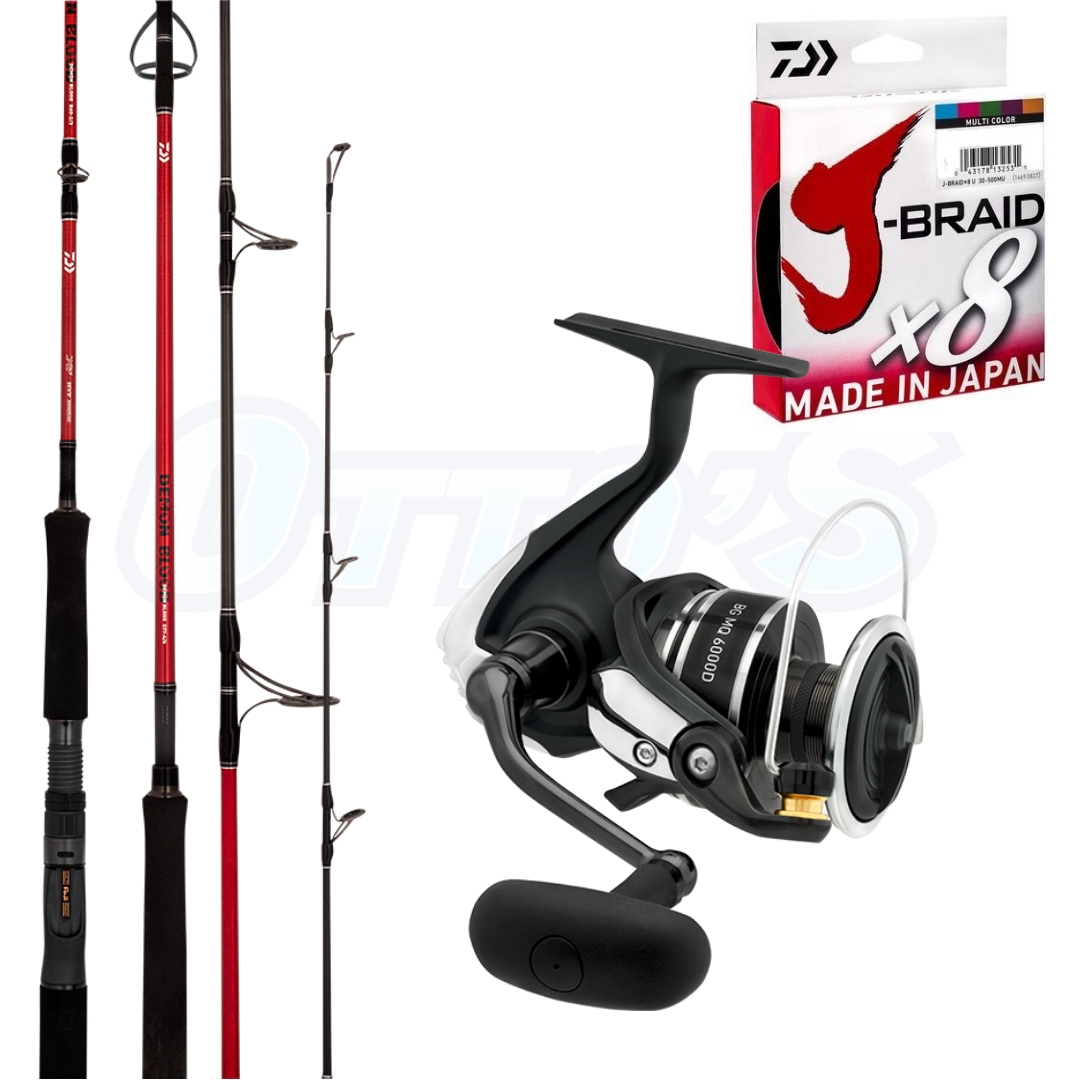 Daiwa BG MQ and Daiwa Demon Blood Mulloway and Snapper Fishing Combo