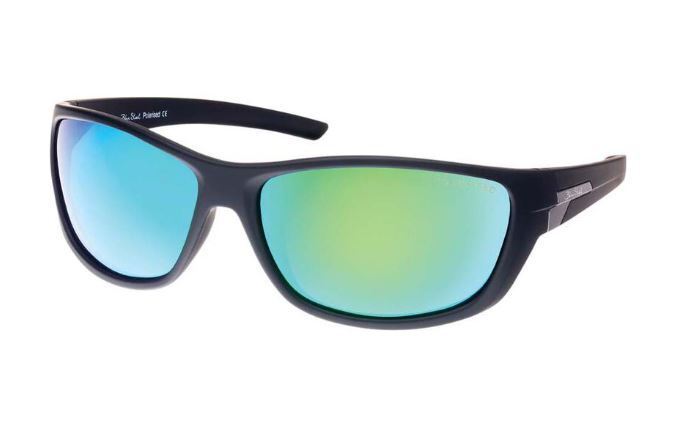 Blue Steel 4203 B01-TOS5 Matt Black Grey/Green Mirror Polarised Sunglasses