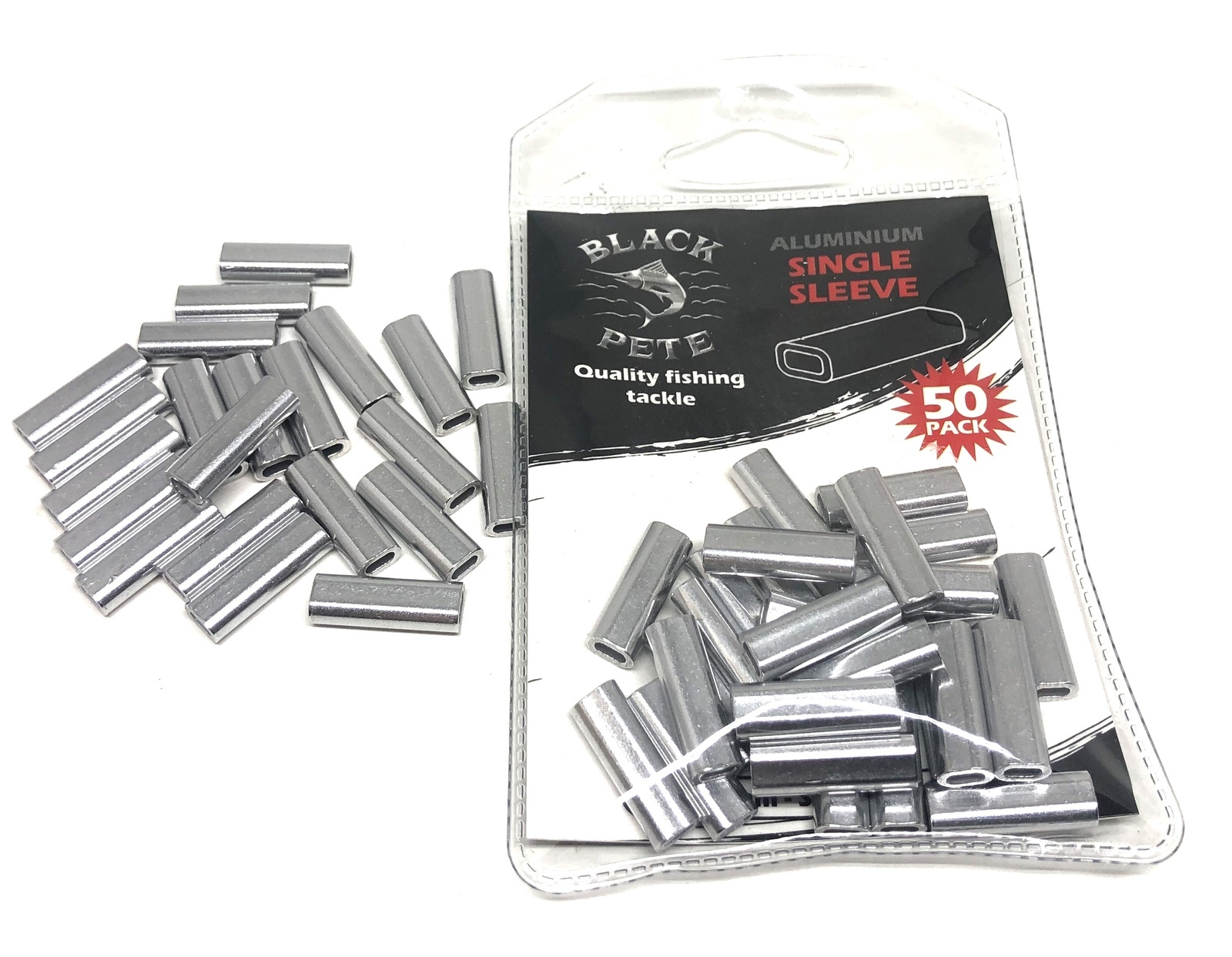 Aluminium Single Sleeve Crimps 50pc-Otto's  Tackle World