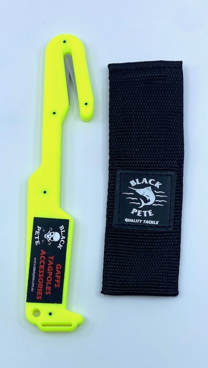 Black Pete Game Fishing Release Knife with Pouch - Yellow