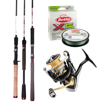 Bream and Whiting Top Water Lures Fishing Rod Reel Combo