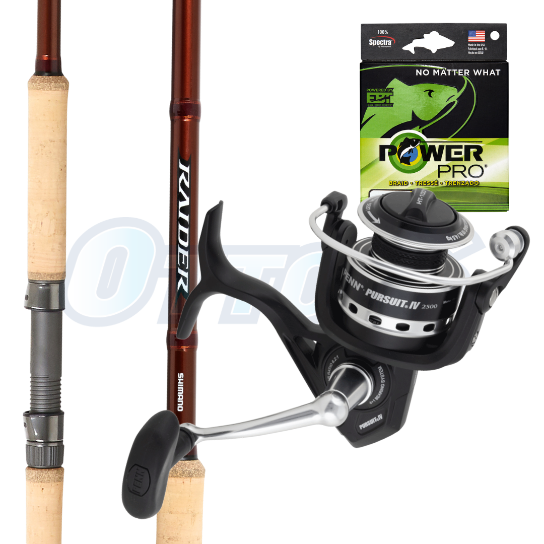 Shimano 2021 Raider Spin Rod 1-4kg with Penn Pursuit IV 2500Â Soft Plastics Combo-Otto's  Tackle World