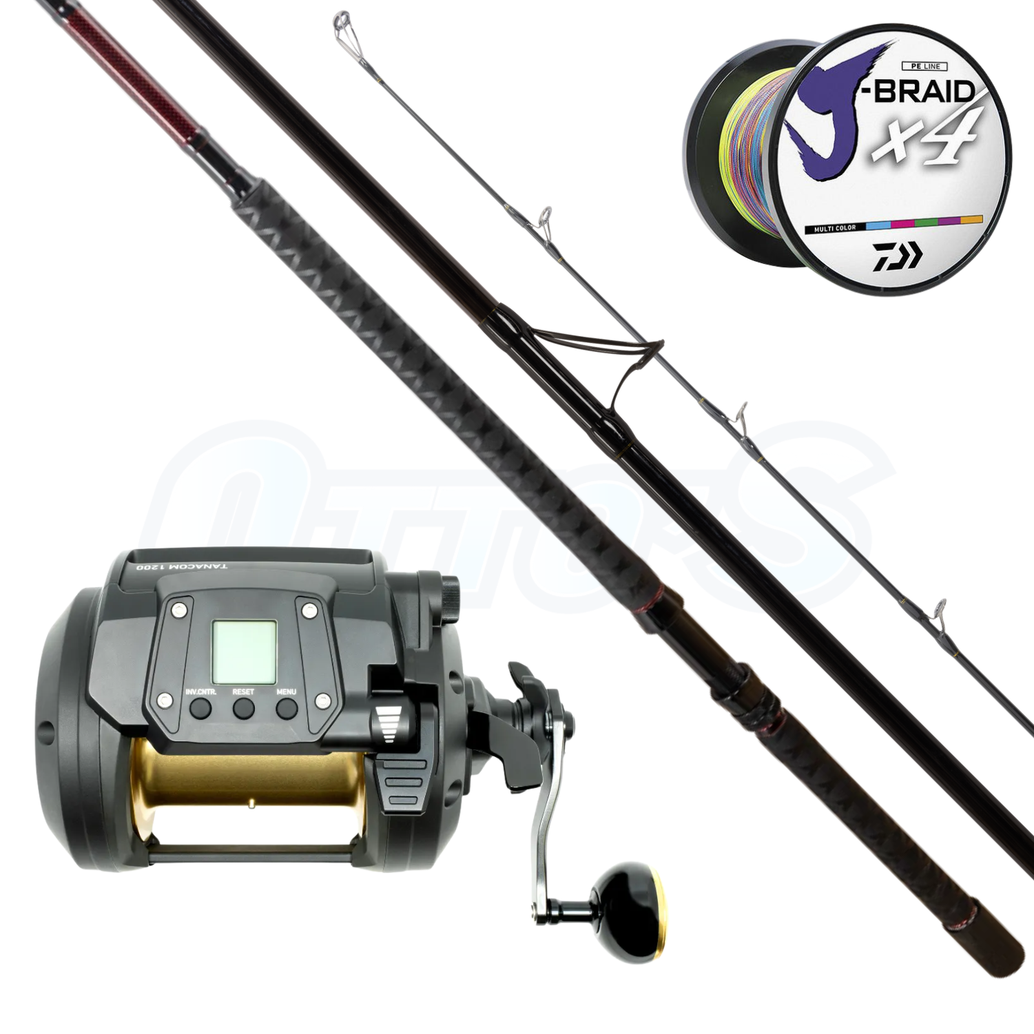 Penn Prevail & Daiwa Tanacom Low Mount 80lb Drone Fishing Combo