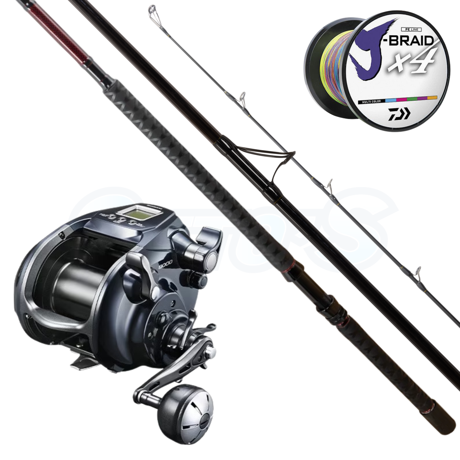 Penn Prevail & Shimano Forcemaster Low Mount 80lb Drone Fishing Combo