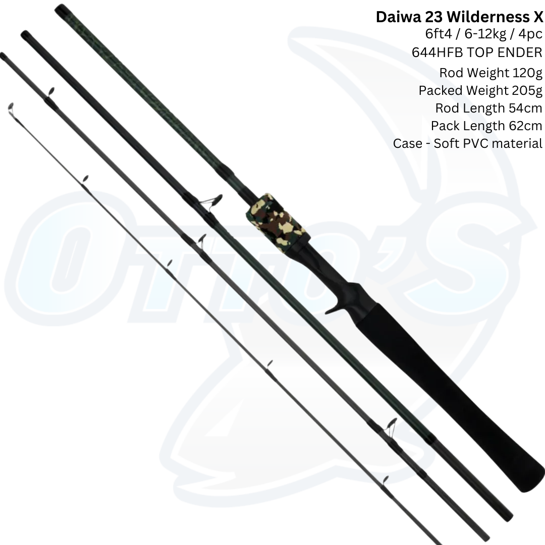 Daiwa 23 WILDERNESS X  BAITCAST TRAVEL FISHING ROD