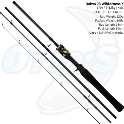 Daiwa 23 WILDERNESS X  BAITCAST TRAVEL FISHING ROD