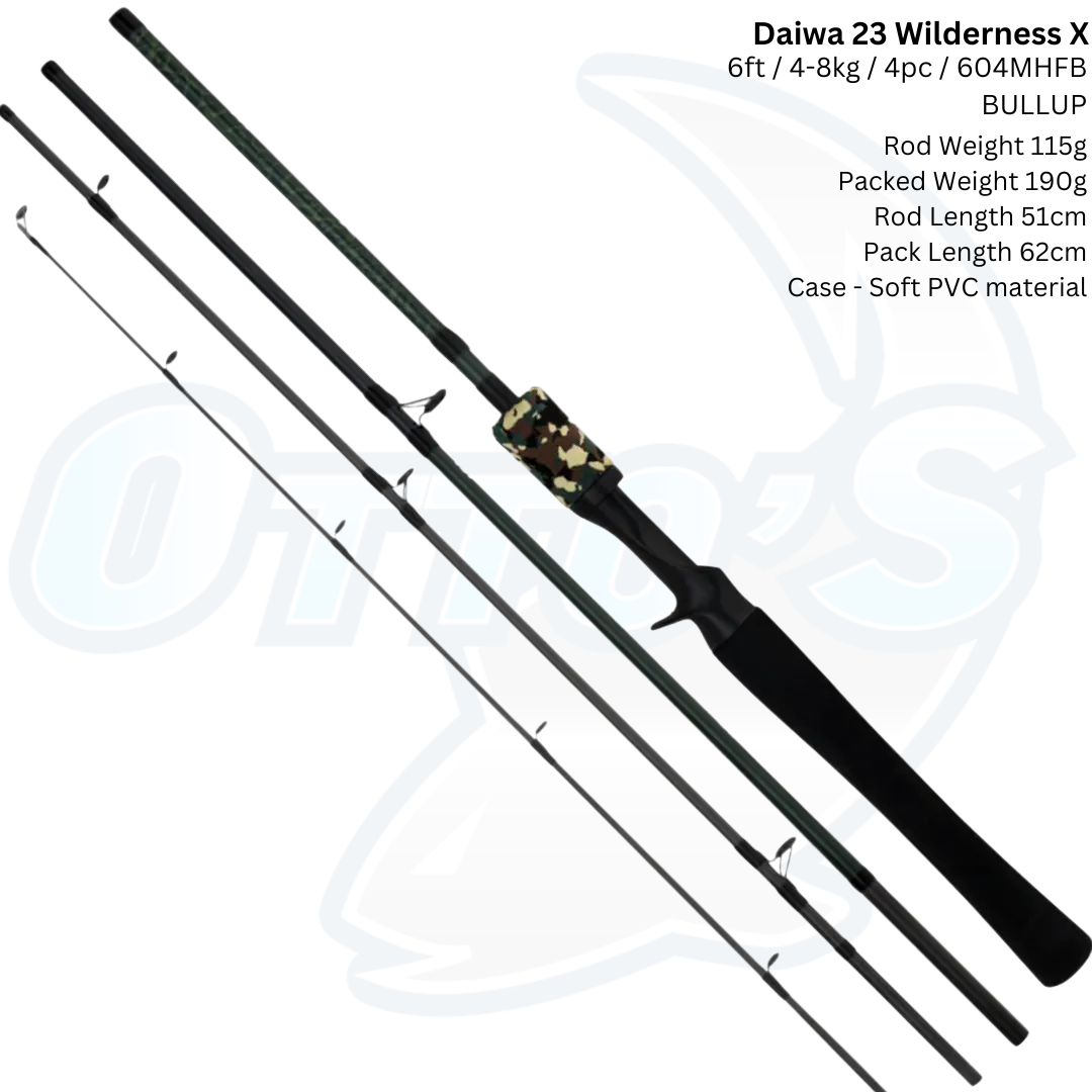 Daiwa 23 WILDERNESS X  BAITCAST TRAVEL FISHING ROD