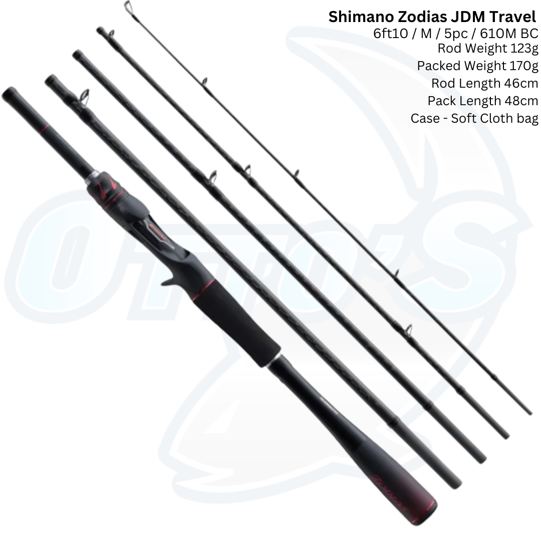 SHIMANO ZODIAS TRAVEL BAITCAST FISHING RODS