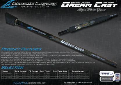 Ocean's Legacy Dream Cast Spinning Rod-Otto's  Tackle World