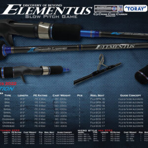 Ocean’s Legacy Elementus Slow & Micro Pitch Jigging Rod