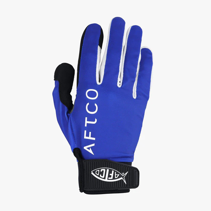 AFTCO JigPro Jigging Gloves Blue