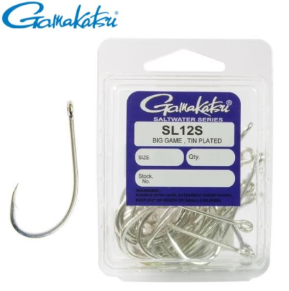 Gamakatsu Big Game SL12S 50pc Fishing Hooks-Otto's  Tackle World