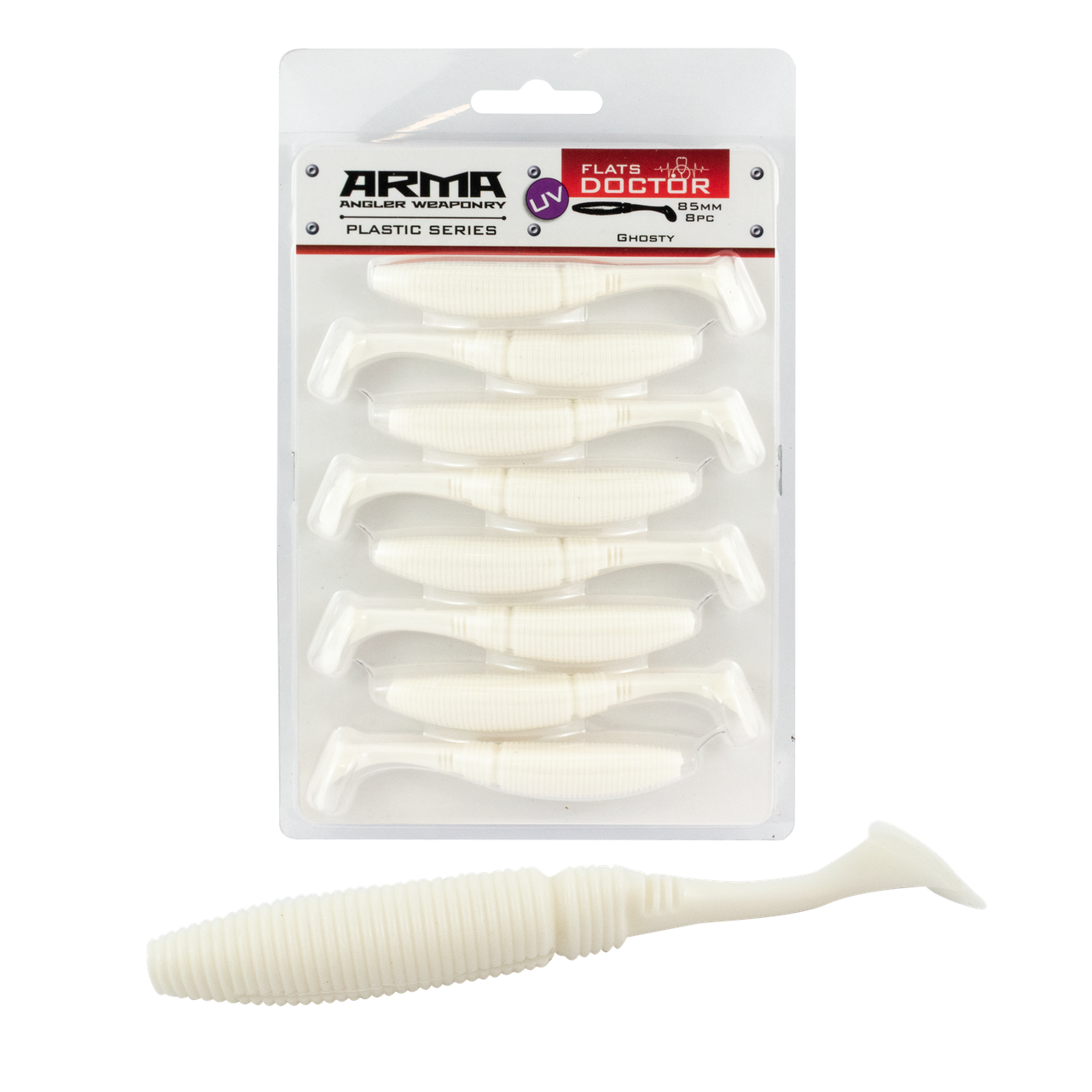 Arma Flats DR 85mm Soft Plastic Paddle Tail 