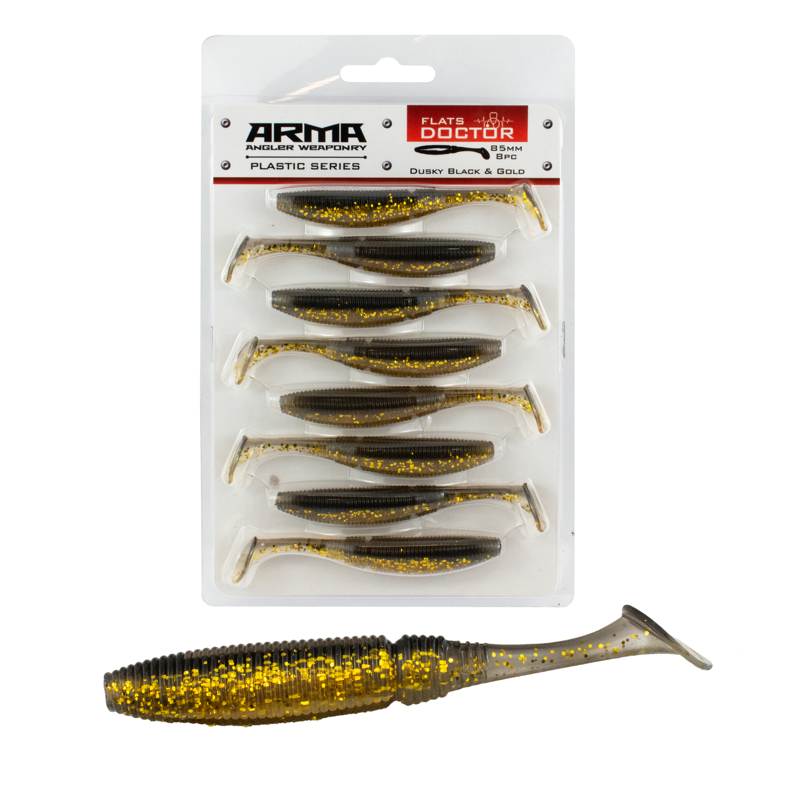 Arma Flats DR 85mm Soft Plastic Paddle Tail 