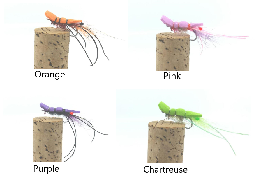 Hackett's Flies Disco Shrimp Surface Prawn Popper Fly Size #8-Otto's  Tackle World