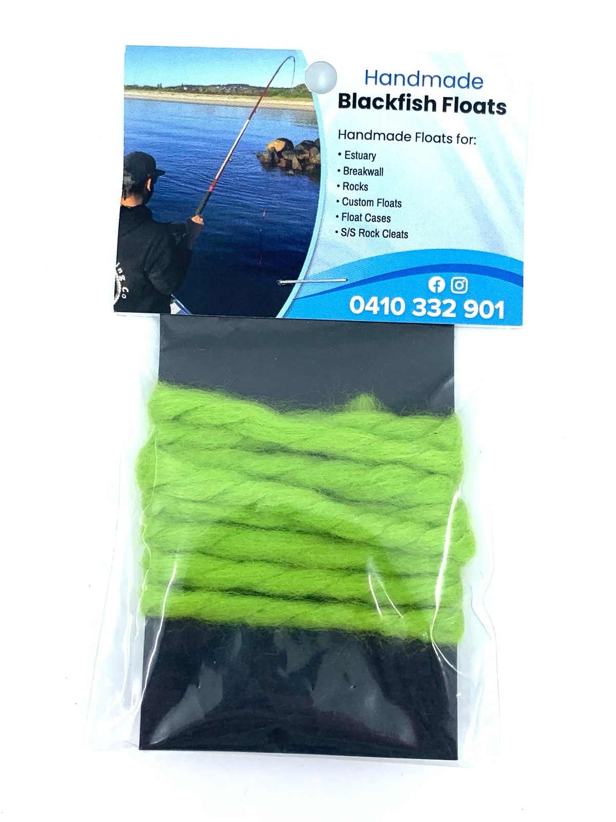 Hand Made Blackfish Floats Cabbage String 1m Fly Tying Material