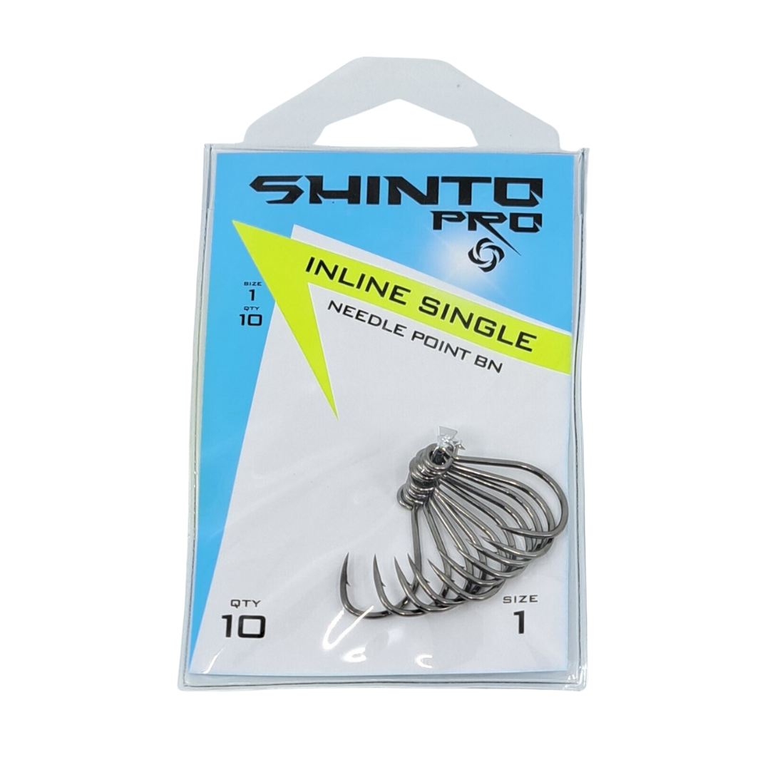Shinto Pro Inline Single Needle Point BN Hooks Value Pack-Otto's  Tackle World