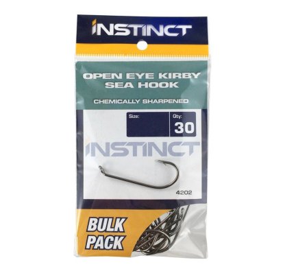 *CLEARANCE* Instinct Open Eye Kirby Sea Hook Bulk 30pcs-Otto's  Tackle World