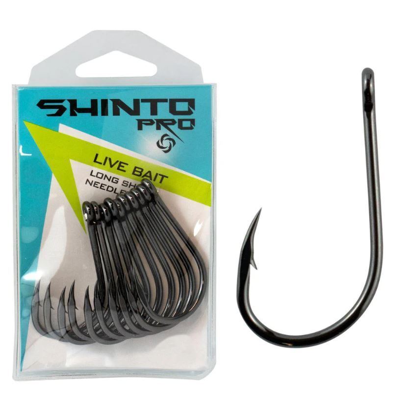 Shinto Pro Live Bait Long Shank Hooks Value Pack-Otto's  Tackle World